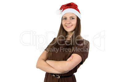 Photo of young woman with arms crossed