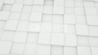 abstract geometric background white mat cubes moving loopable
