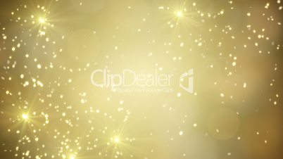flying gold sparklers loopable festive background