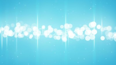 bokeh circles on blue loopable background