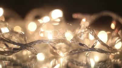 flashing christmas lights seamless loop close-up