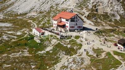 tourist traffic refuge Locatelli dolomite alps 11557