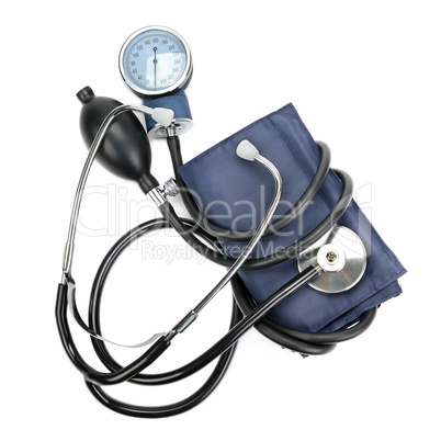 stethoscope and hemopiezometer