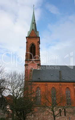 Detail view of a beautiful church