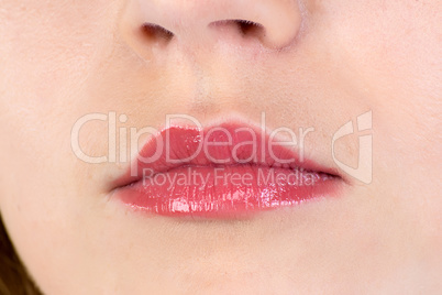 Photo of the woman's lips