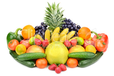 Collection of vegetables and fruits