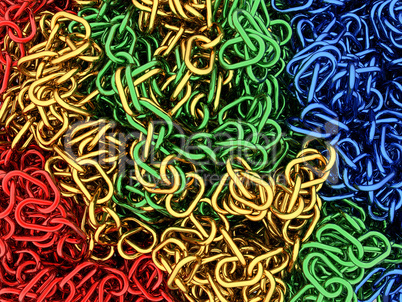 Chains four colors