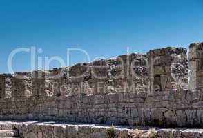 Ancient Stone Fortress Wall
