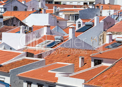 White Houses and Red Tile Roofs