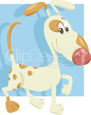 spotted dog cartoon illustration