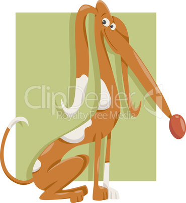 cute dog cartoon illustration