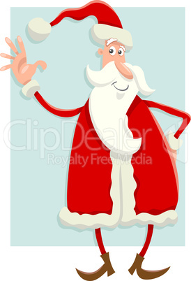 santa claus flat design cartoon