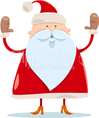 cute santa claus cartoon illustration