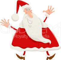 happy santa claus cartoon