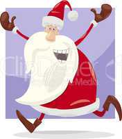 happy santa claus cartoon