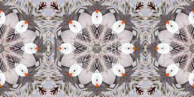 Ethnic pattern. Abstract kaleidoscope  fabric design.