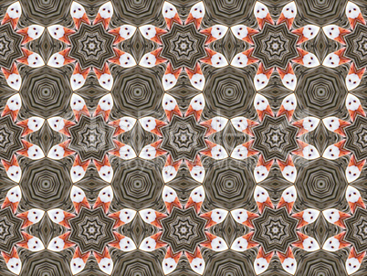 Ethnic pattern. Abstract kaleidoscope  fabric design.