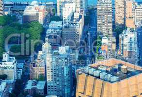 Aerial view of Midtown Manhattan - New York City