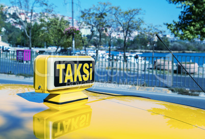 Taksi sign in Istanbul