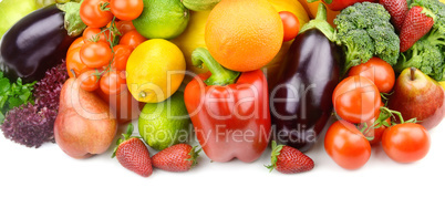 set of fruits and vegetables