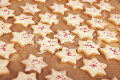Christmas cookies with white chocolate