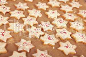 Christmas cookies with white chocolate