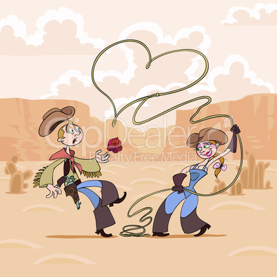 Valentine's Day of cowboy