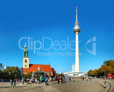 Alexanderplatz square in Berlin, Germany