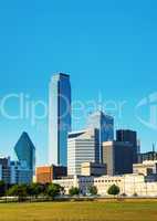 Dallas cityscape in the morning