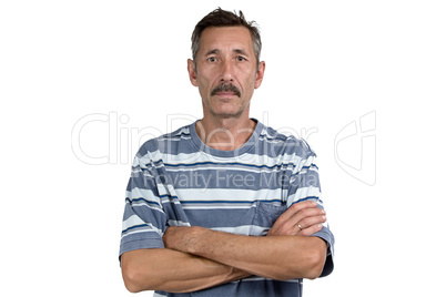 Photo of the old man with arms crossed