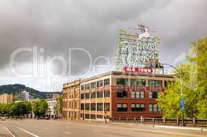 Famous Old Town Portland Oregon neon sign