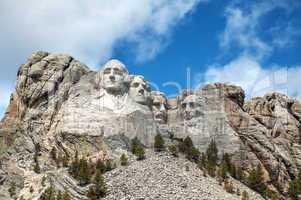 Mount Rushmore monument in South Dakota