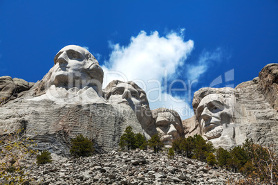 Mount Rushmore monument in South Dakota