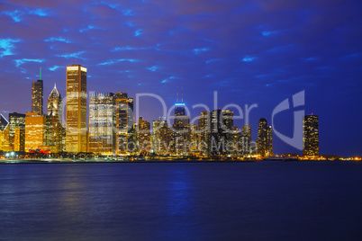 Chicago downtown cityscape