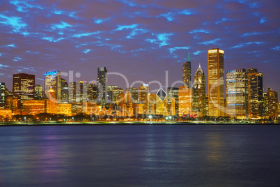 Chicago downtown cityscape