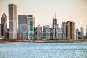 Chicago downtown cityscape