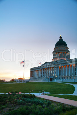 Utah state capitol building in Salt Lake City