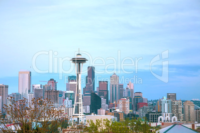 Downtown Seattle as seen from the Kerry park