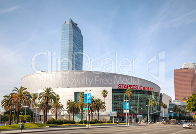 Staples Center in downtown Los Angeles, CA