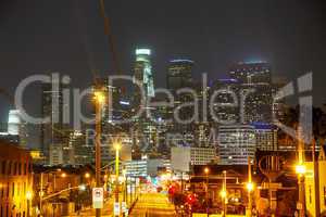 Los Angeles downtown cityscape