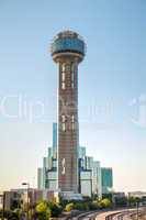 Reunion Tower at downtown Dallas, TX
