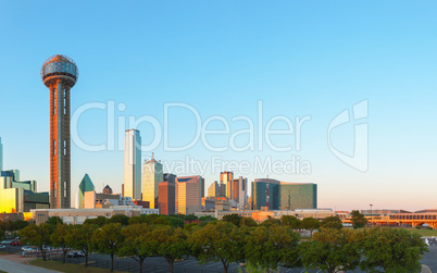 Overview of downtown Dallas