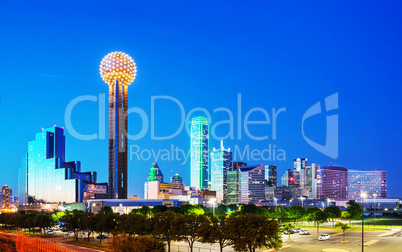 Overview of downtown Dallas