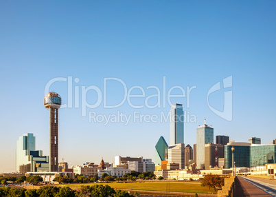 Overview of downtown Dallas