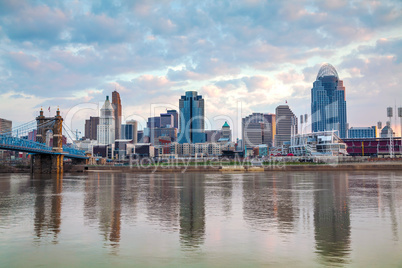 Cincinnati downtown overview