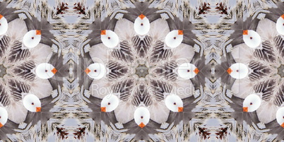 Ethnic pattern. Abstract kaleidoscope  fabric design.