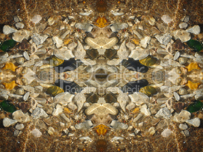 Ethnic pattern. Abstract kaleidoscope  fabric design.