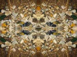 Ethnic pattern. Abstract kaleidoscope  fabric design.