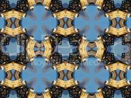 Ethnic pattern. Abstract kaleidoscope  fabric design.