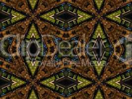 Ethnic pattern. Abstract kaleidoscope  fabric design.